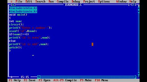 even odd program in c.